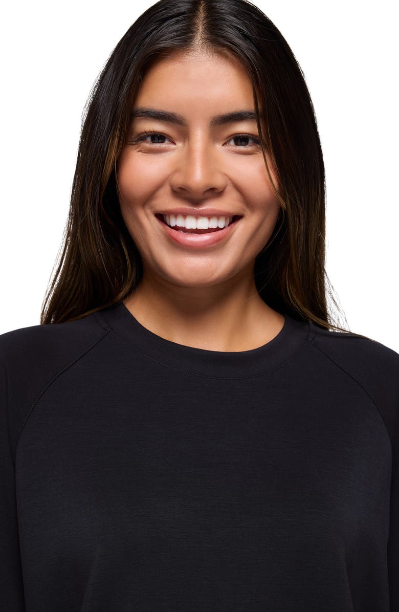 prAna Shea Crewneck Sweatshirt, Alternate, color, Black