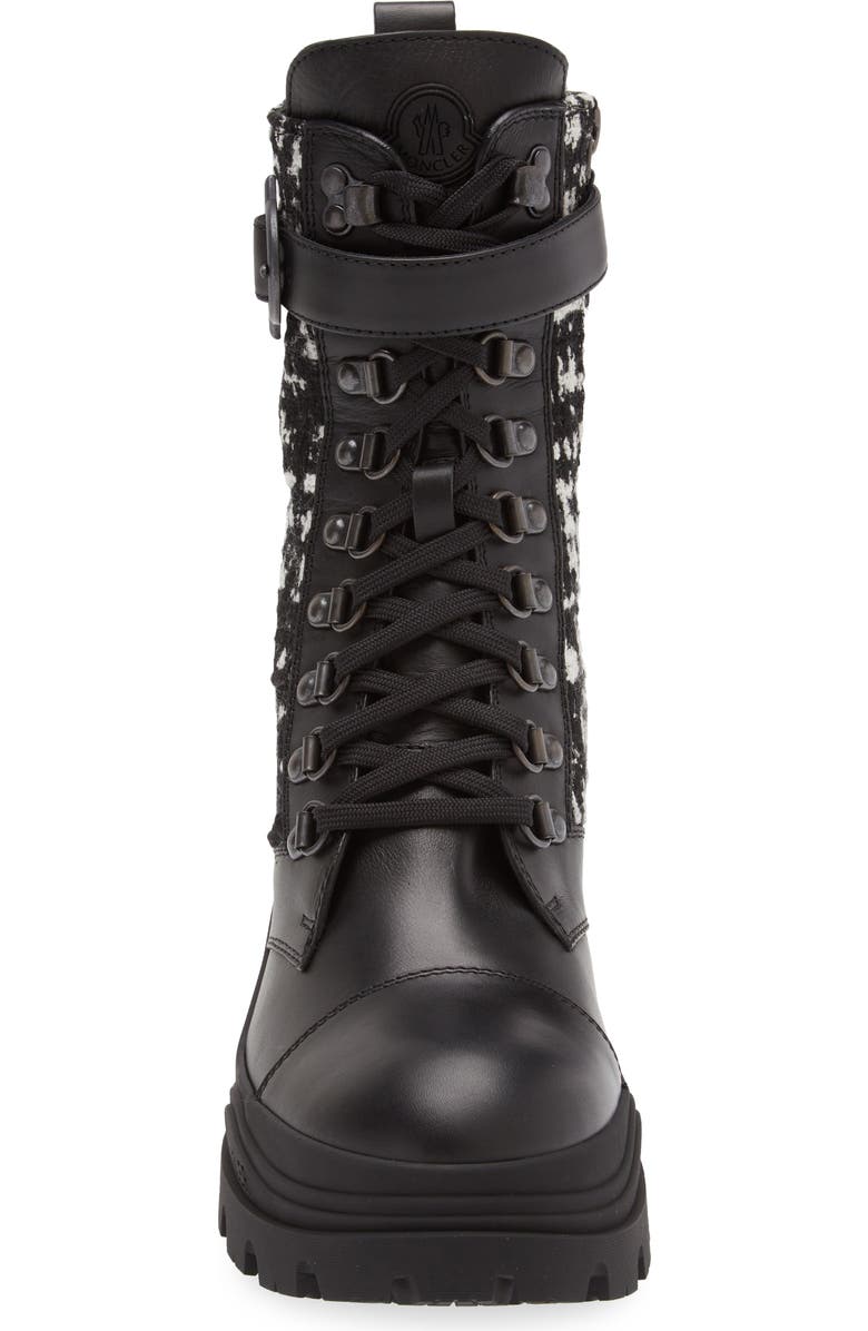 Moncler Envile Tweed Block Heel Boot, Alternate, color,
