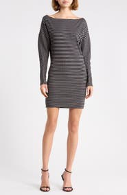 Princess Polly Alayne Long Sleeve Ribbed Minidress