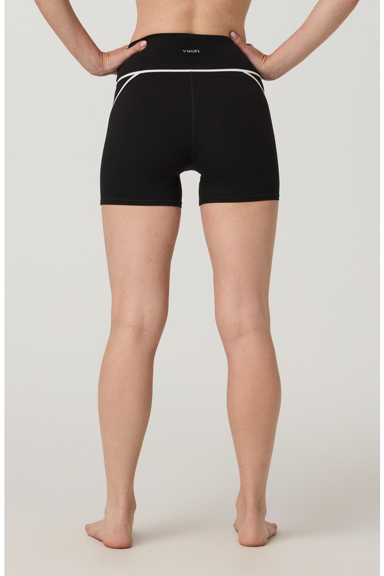 AllTheFeels High Waist Performance Bike Shorts, Alternate, color, BLACK