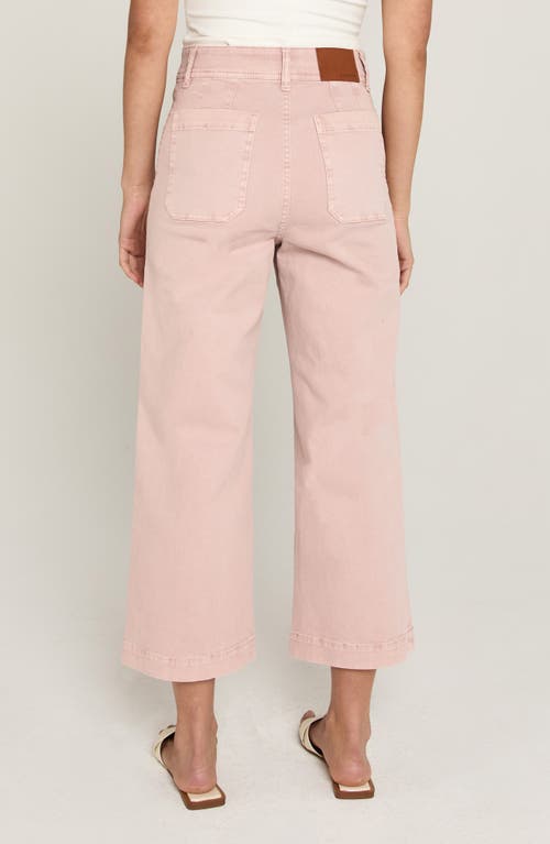 Unpublished Gemma Crop Wide Leg Pants In Pink