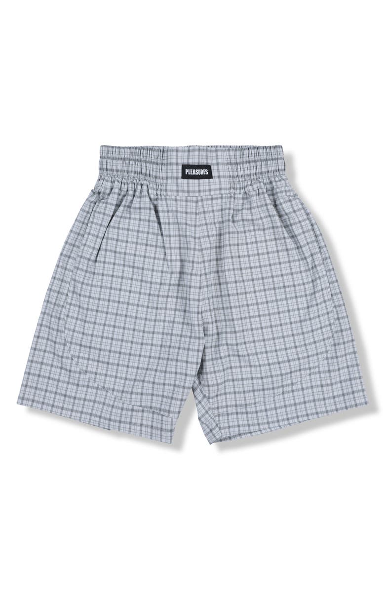 PLEASURES Breeze Plaid Fight Shorts, Alternate, color, 