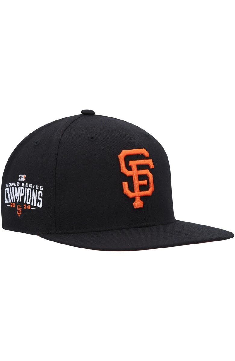 '47 Men's '47 Black San Francisco Giants 2014 World Series Sure Shot Captain Snapback Hat, Main, color, 