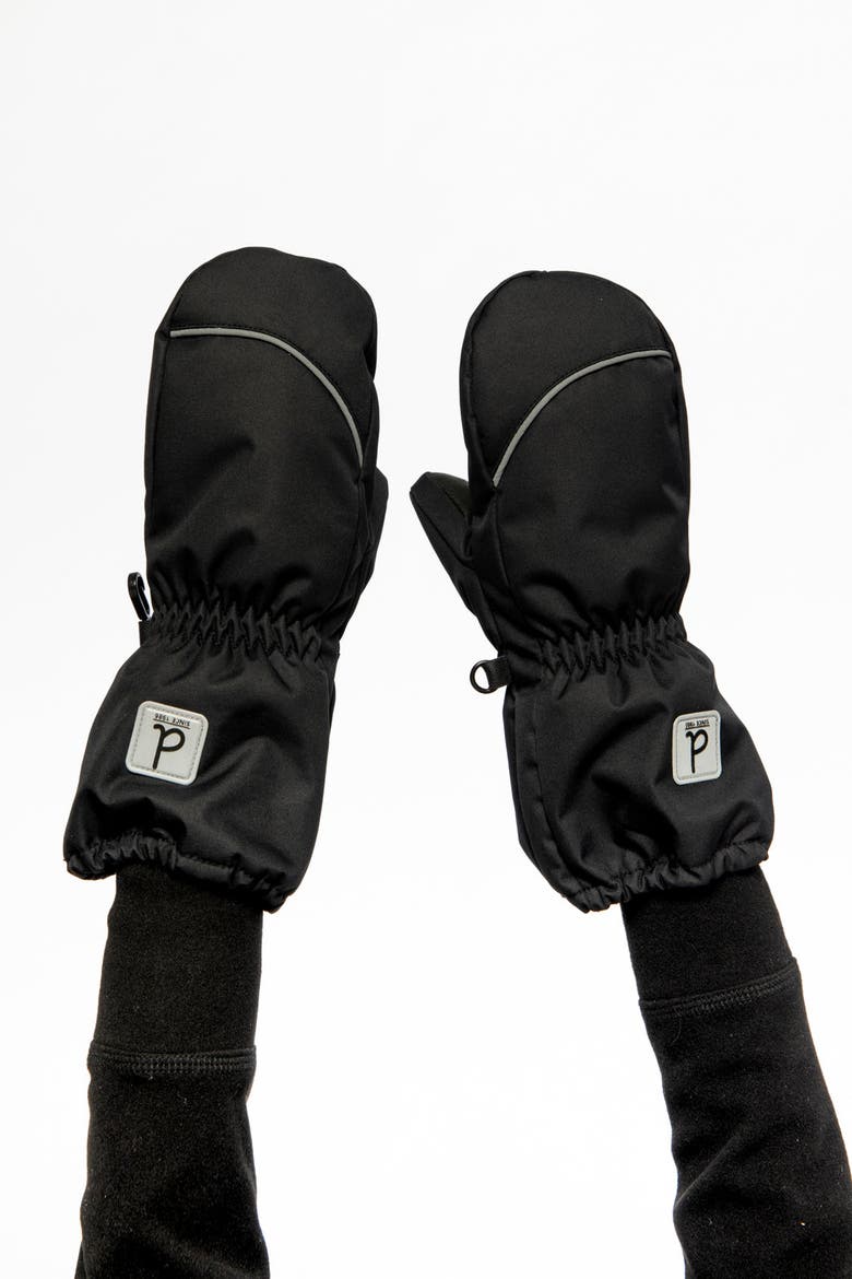 Play Grip Rubberized Waterproof Winter Mittens, Alternate, color, Noir