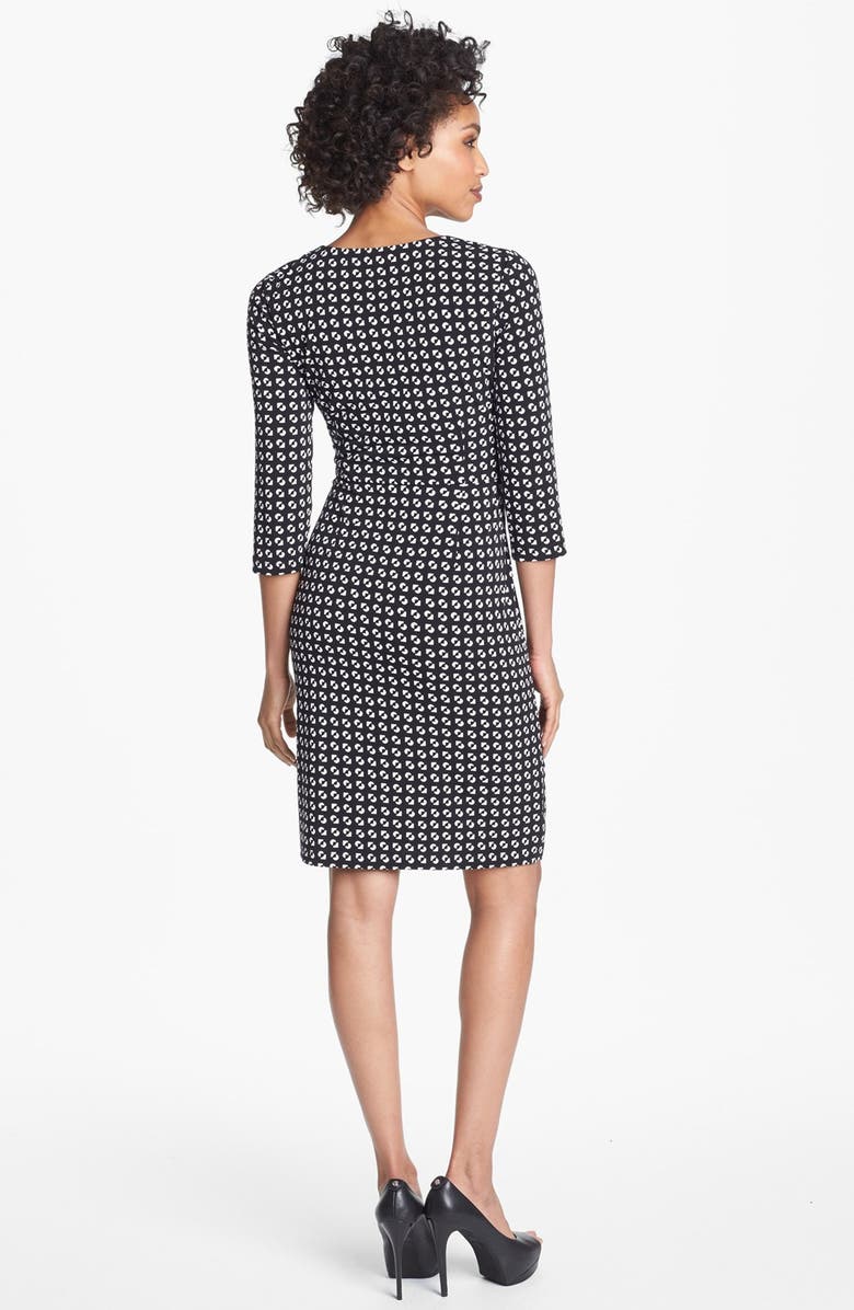 Maggy London Print Matte Jersey Wrap Dress, Alternate, color, 