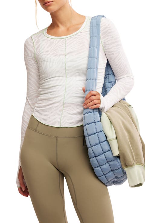 FP Movement Right on Run Long Sleeve Jacquard Top