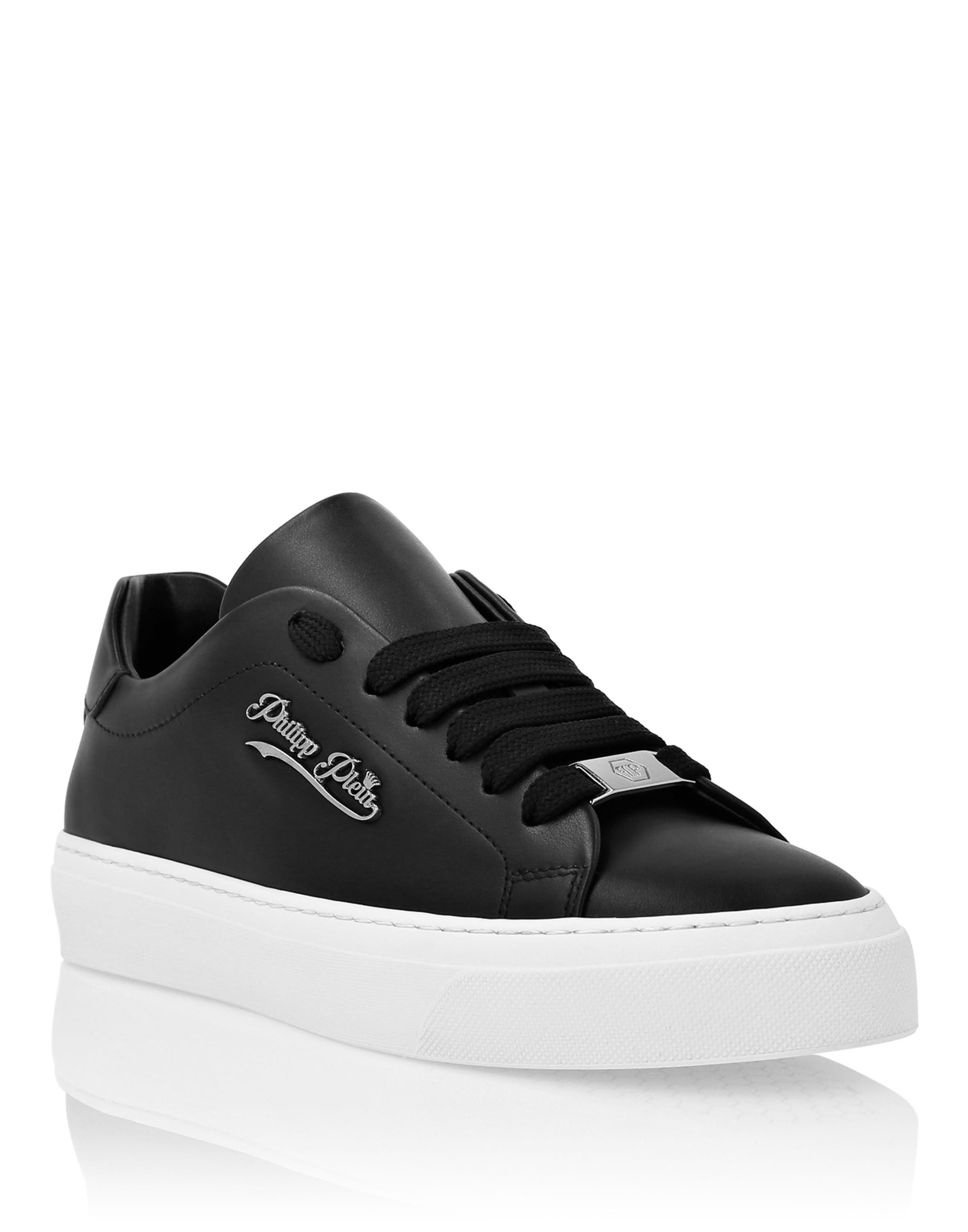 Lo-Top Sneakers Signature Unisex, Main, color, black