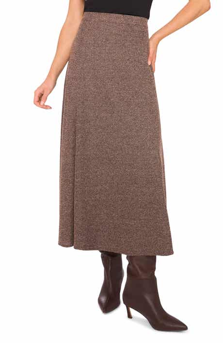 Halogen® Tweed Knit Maxi Skirt