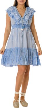 RANEES Short Ruffle Dress