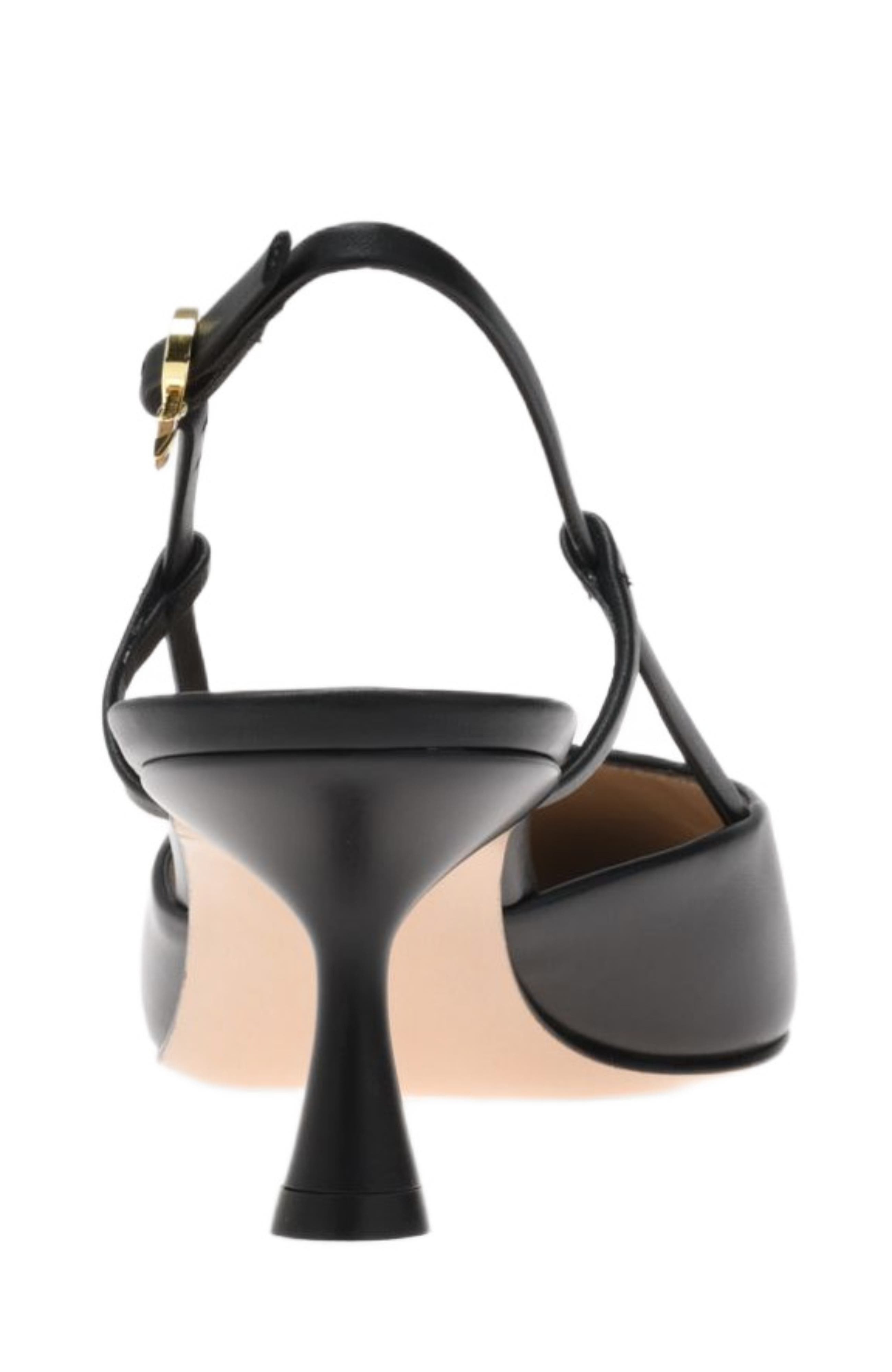 Gianvito Rossi Ascent 55 Slingback, Alternate, color, Black