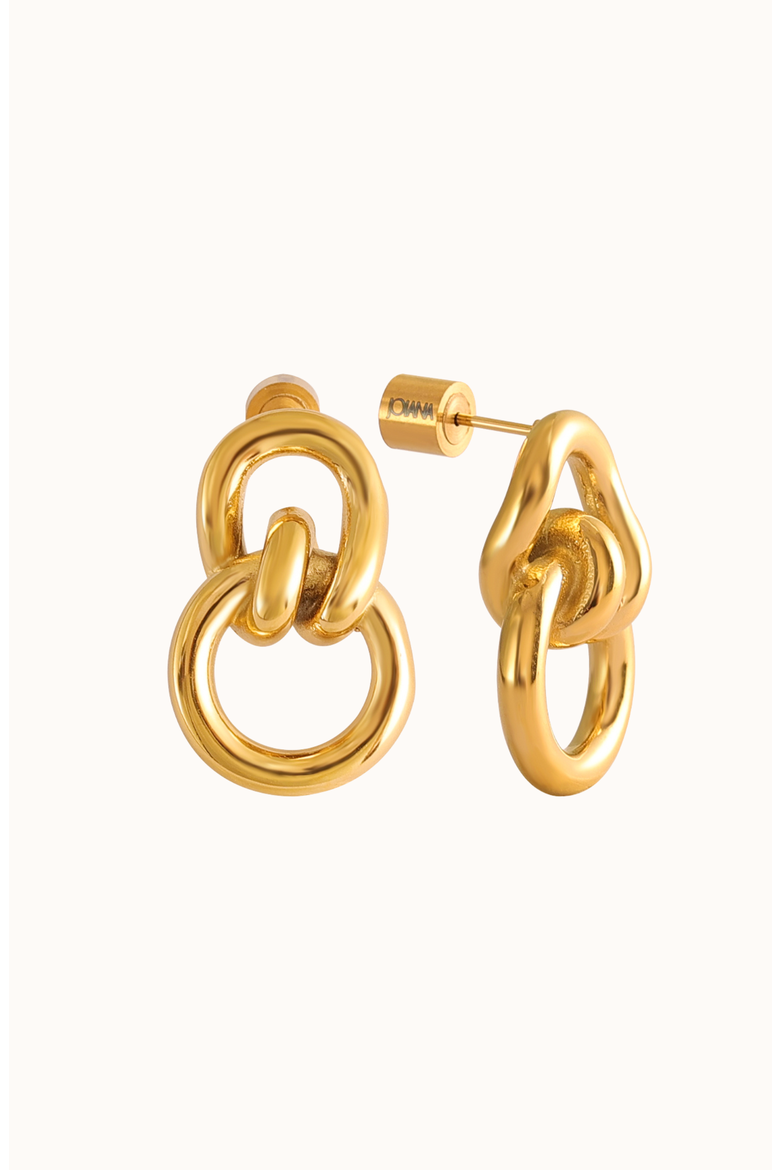 Lasso Earrings, Main, color, Gold