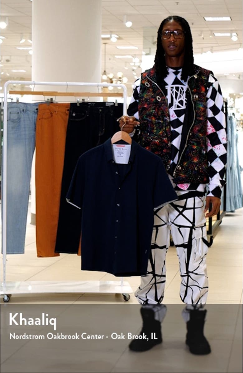 DRY TOUCH<sup>®</sup> Performance Piqué Knit Button-Up Shirt, sales video thumbnail