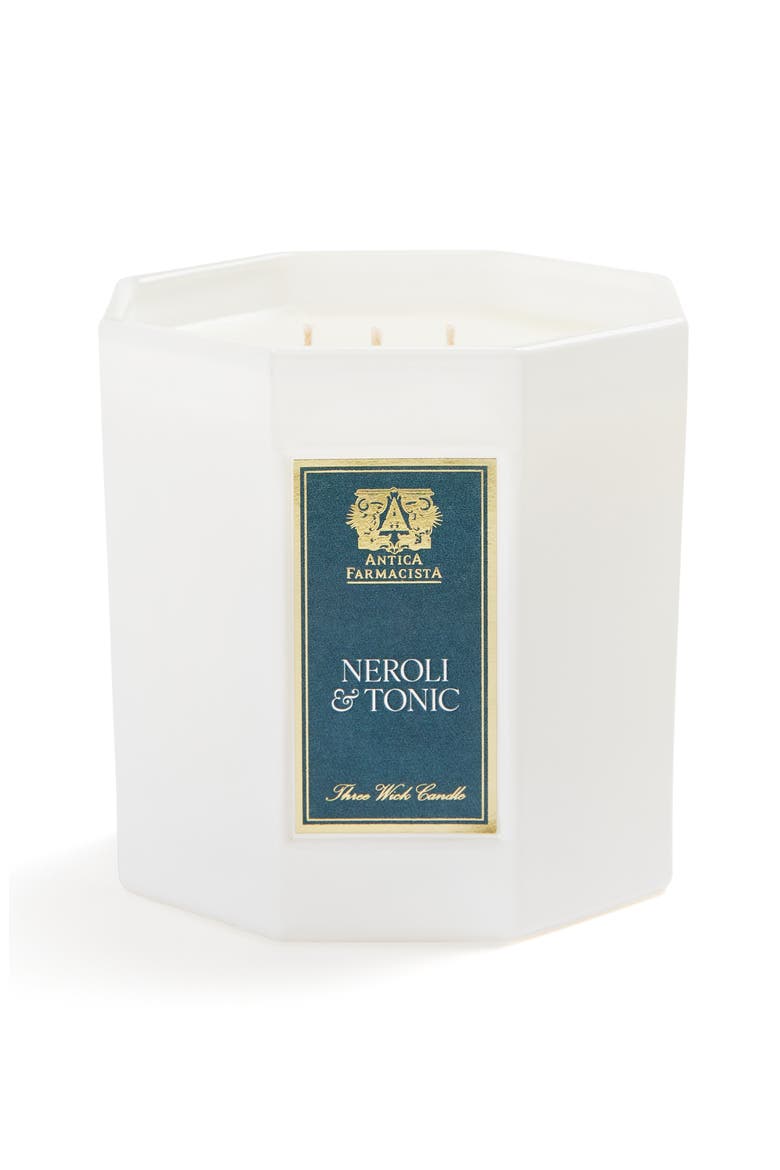 Neroli & Tonic Oversize Hex Three Wick Scented Candle, Alternate, color, NO COLOR
