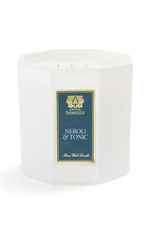 Antica Farmacista Neroli & Tonic Oversize Hex Three Wick Scented Candle In White