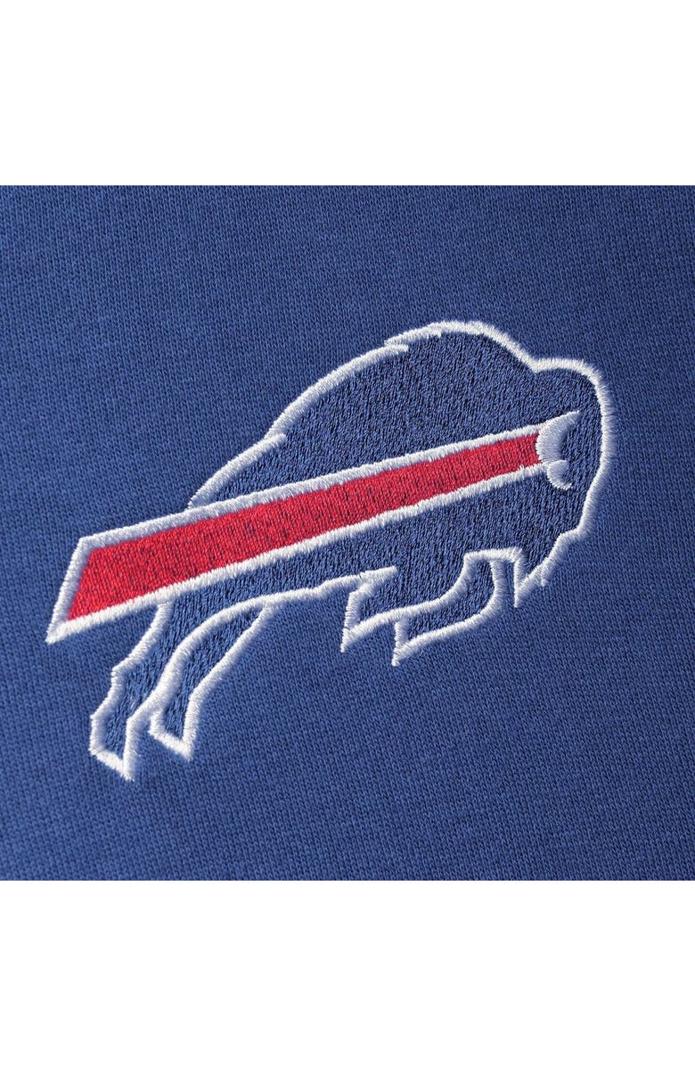 STARTER Men's Starter Royal/Red Buffalo Bills Playoffs Color Block Full-Zip Hoodie, Alternate, color,