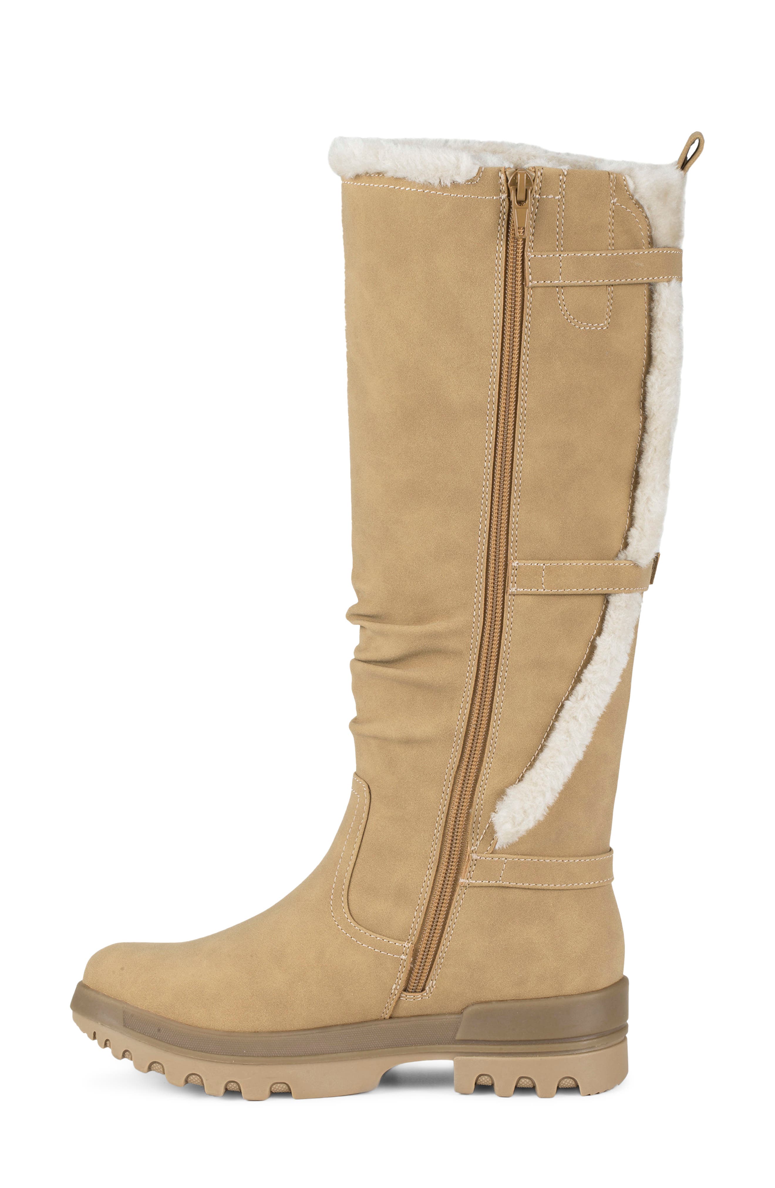 Navia Tall Boot, Alternate, color, COGNAC