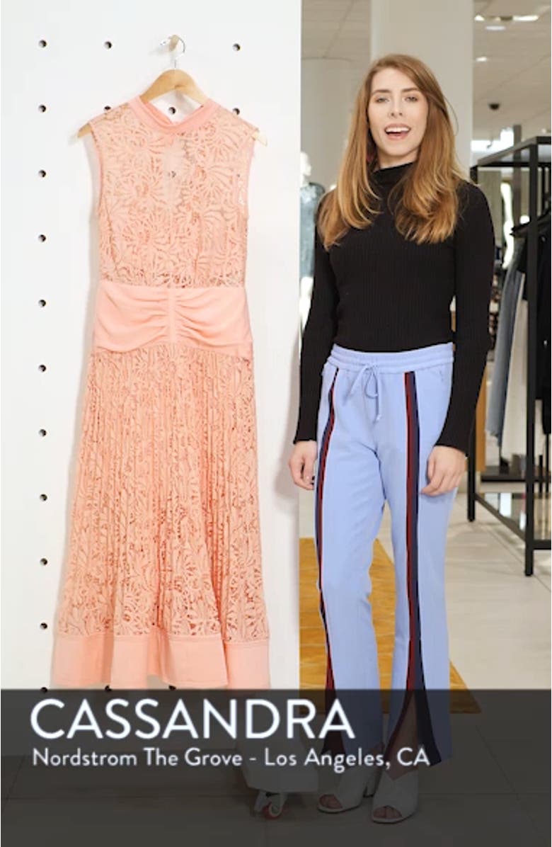 Floral Lace Sleeveless Midi Dress, sales video thumbnail