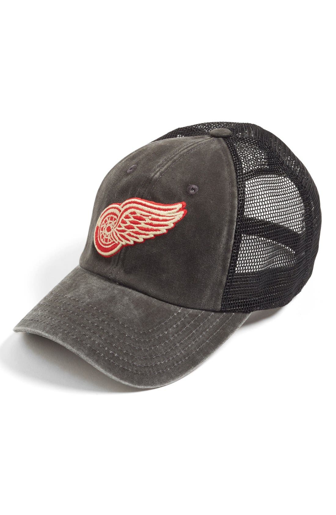 American Needle 'Detroit Red Wings - Raglan Bones' Trucker Cap (Men ...