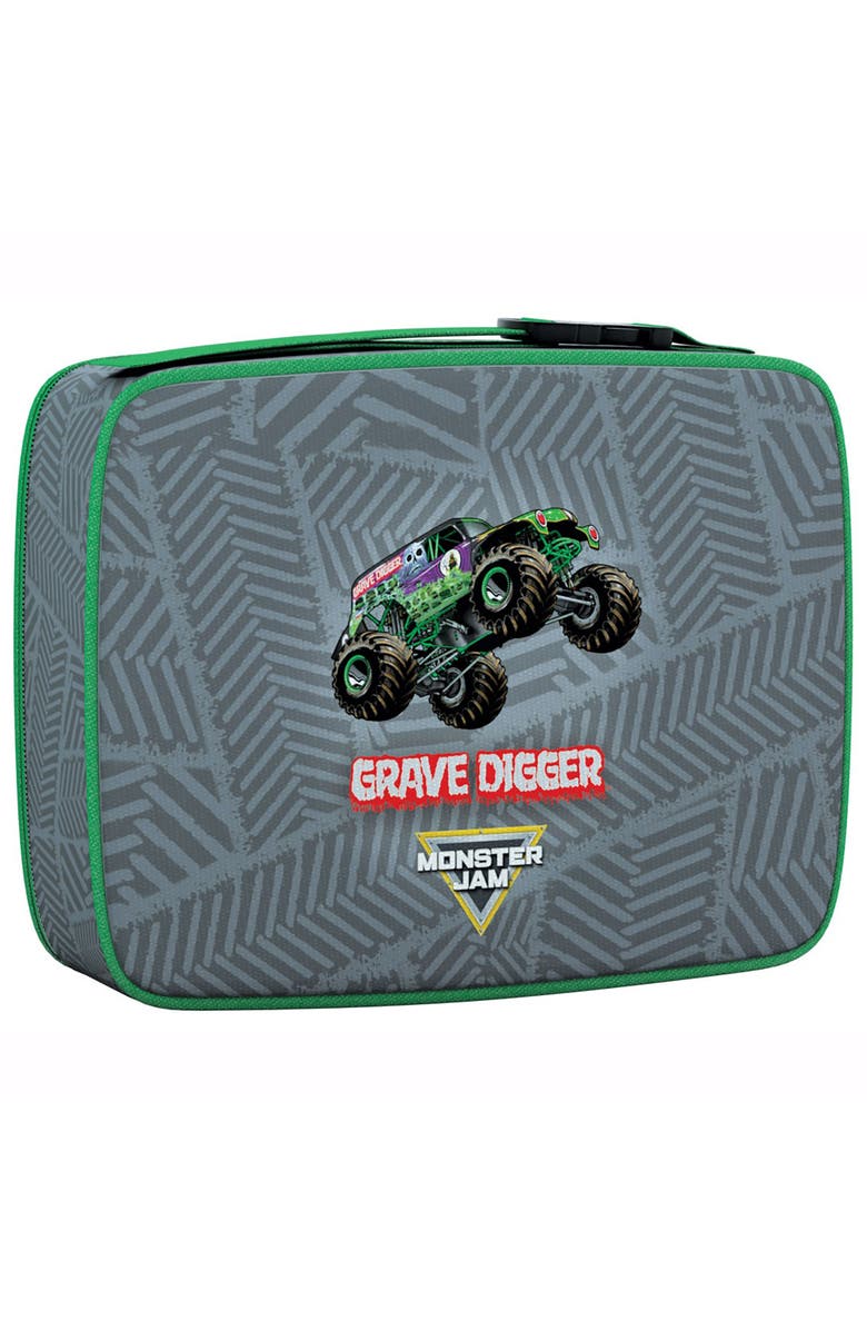 Eurographics Monster Jam Puzzle & Lunch Box Grave Digger, 100Piece Jigsaw, Alternate, color, Multicolored