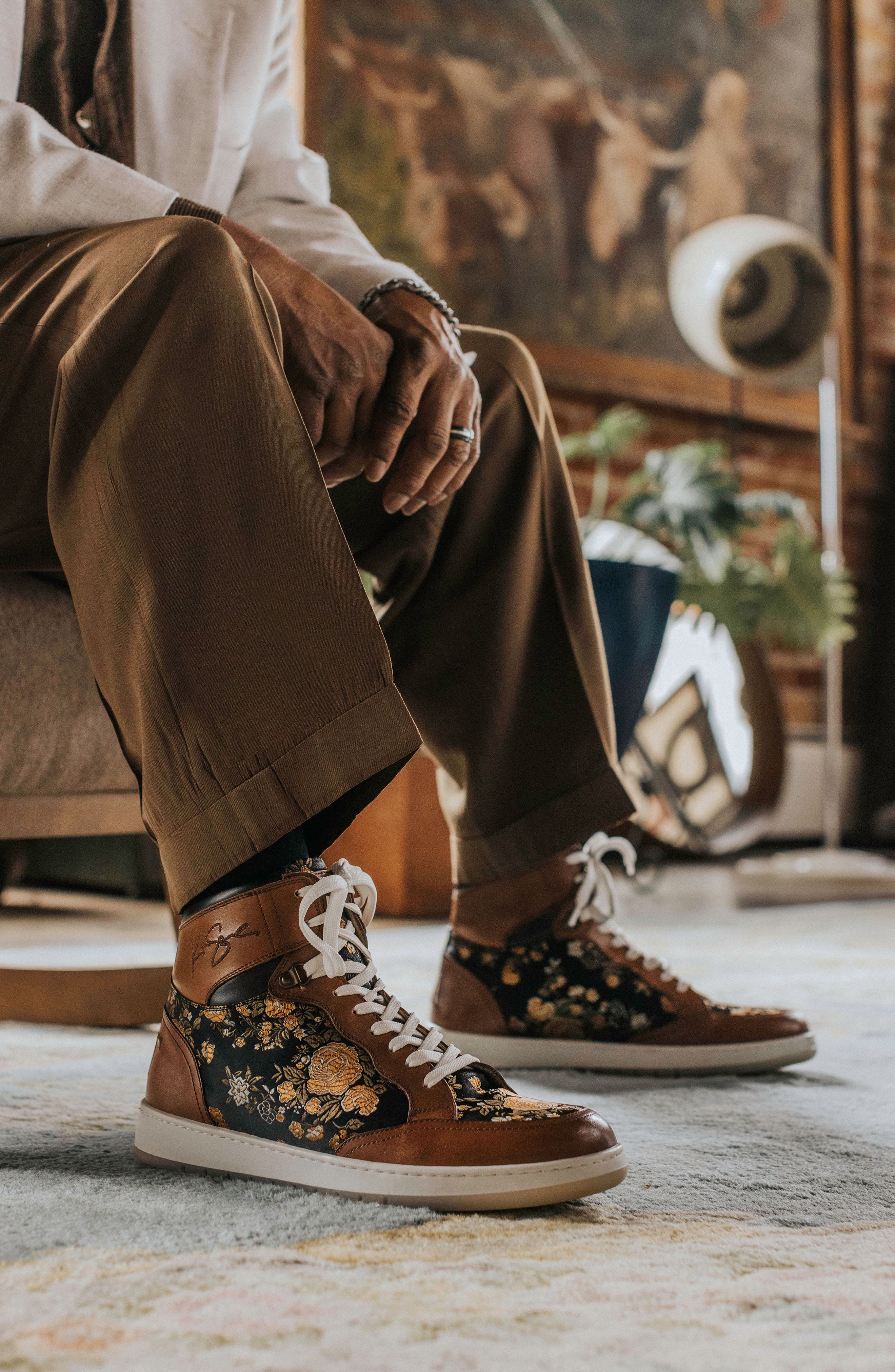 The Rapido Woven High Top Sneaker, Alternate, color, EDEN