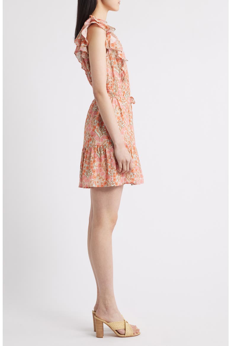 Muriel Floral Print Minidress, Alternate, color, BLUE BELL MULTI