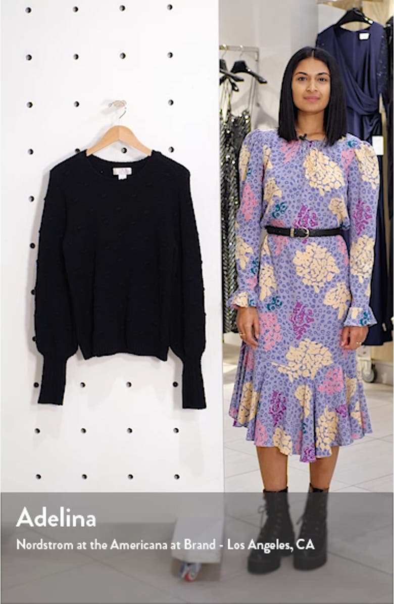 Rachell Parcell Bobble Stitch Sweater, sales video thumbnail
