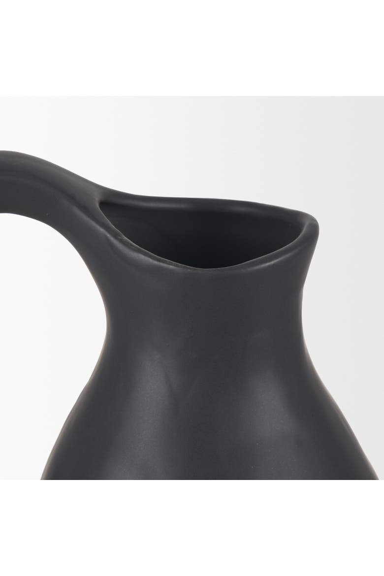 Valora Ceramic Jug, Alternate, color, Black