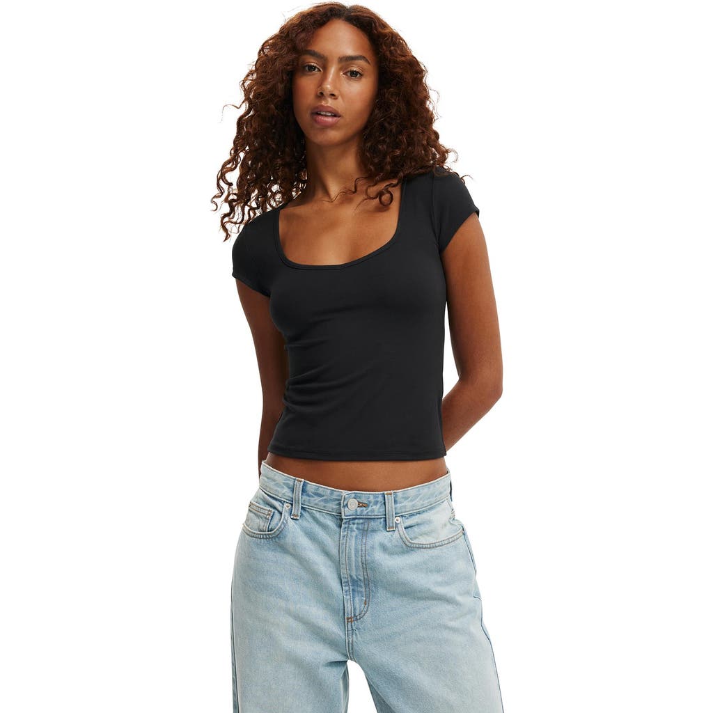 Cotton On Hold Me Short Sleeve T-shirt In Black