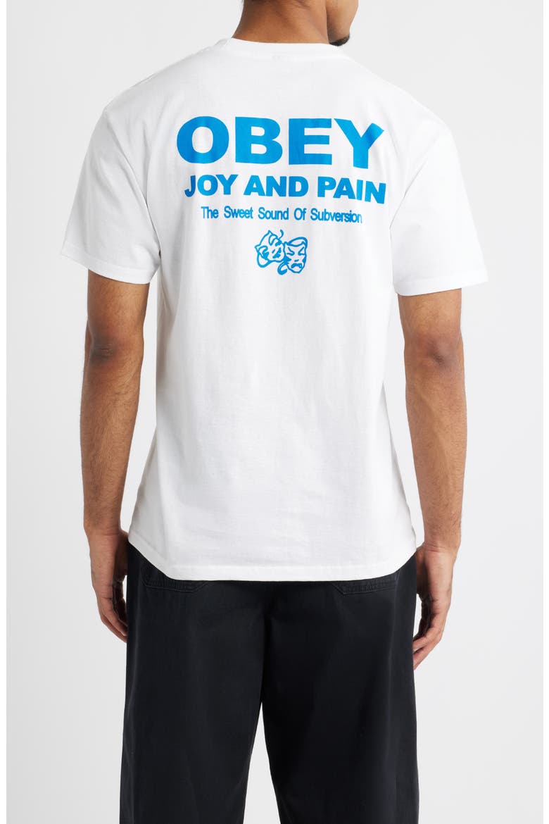 Joy & Pain Cotton Graphic T-Shirt, Alternate, color, WHITE