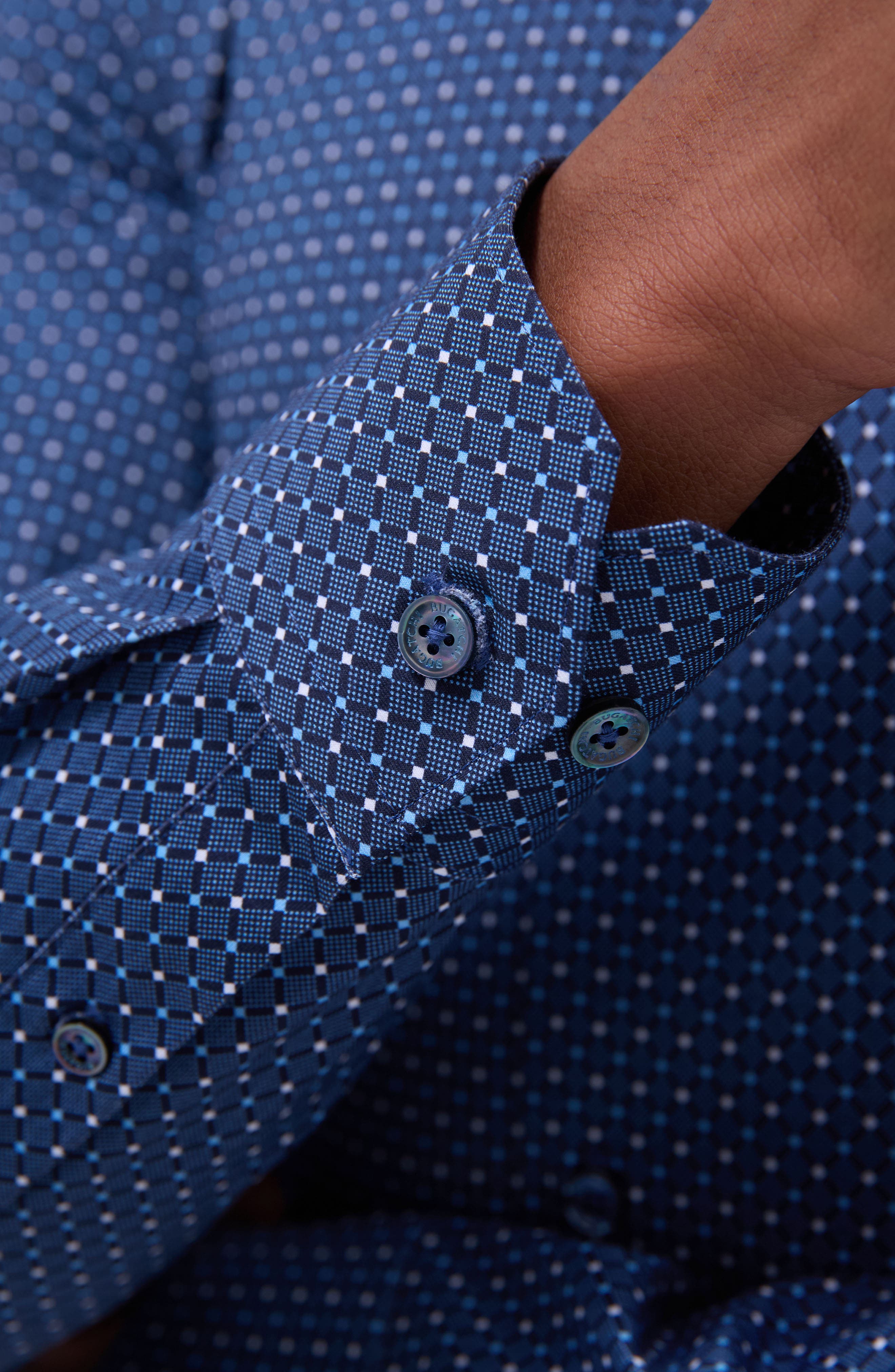 James OoohCotton Diamond Check Button-Up Shirt - image 4