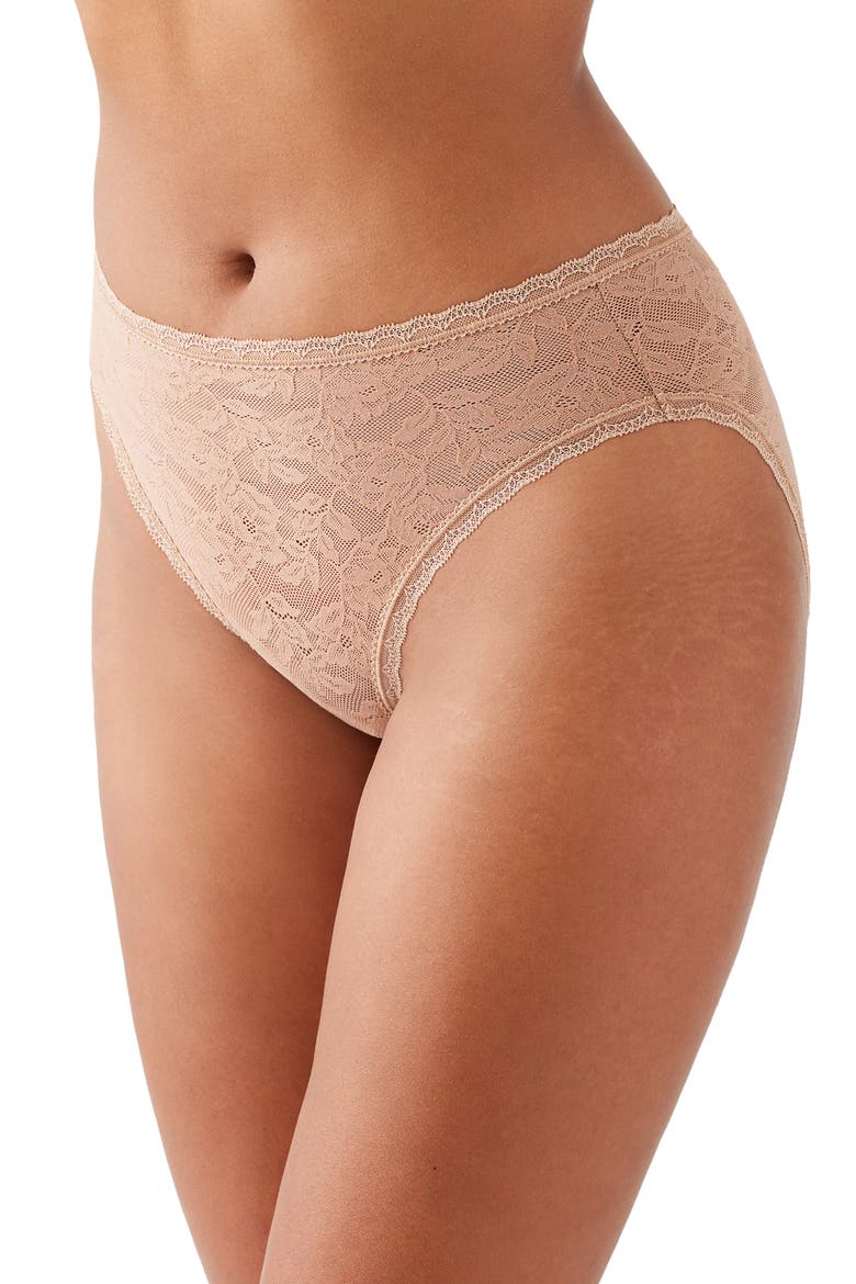 High Profile Lace High Cut Briefs, Alternate, color, ROEBUCK