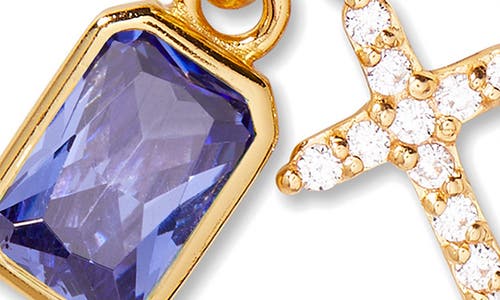 Brook & York Brook And York Josephine Cross & Birthday Pendant Necklace In Gold June