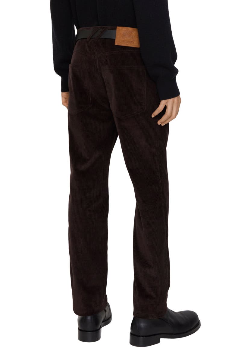 Burberry Fred Slim Leg Corduroy Pants, Alternate, color, Clove Brown