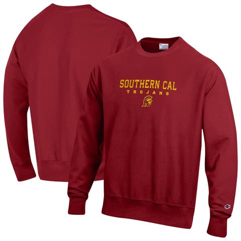 Men's Champion Cardinal USC Trojans Relentless Reverse Weave Sweatshirt
