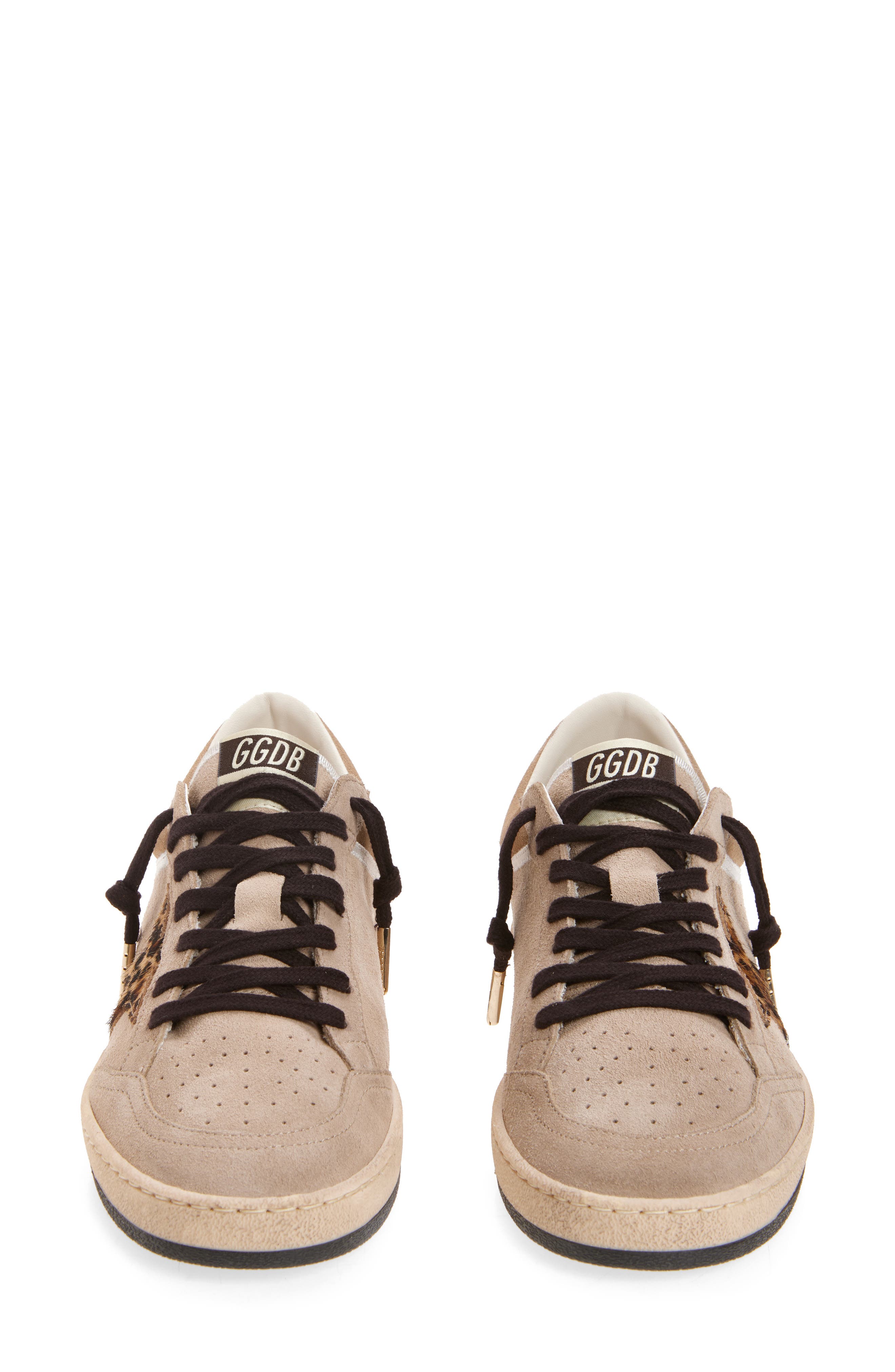 Ball Star Genuine Calf Hair Appliqué Sneaker (Nordstrom Exclusive), Alternate, color, TAUPE/ LIGHT BROWN/ LEOPARD