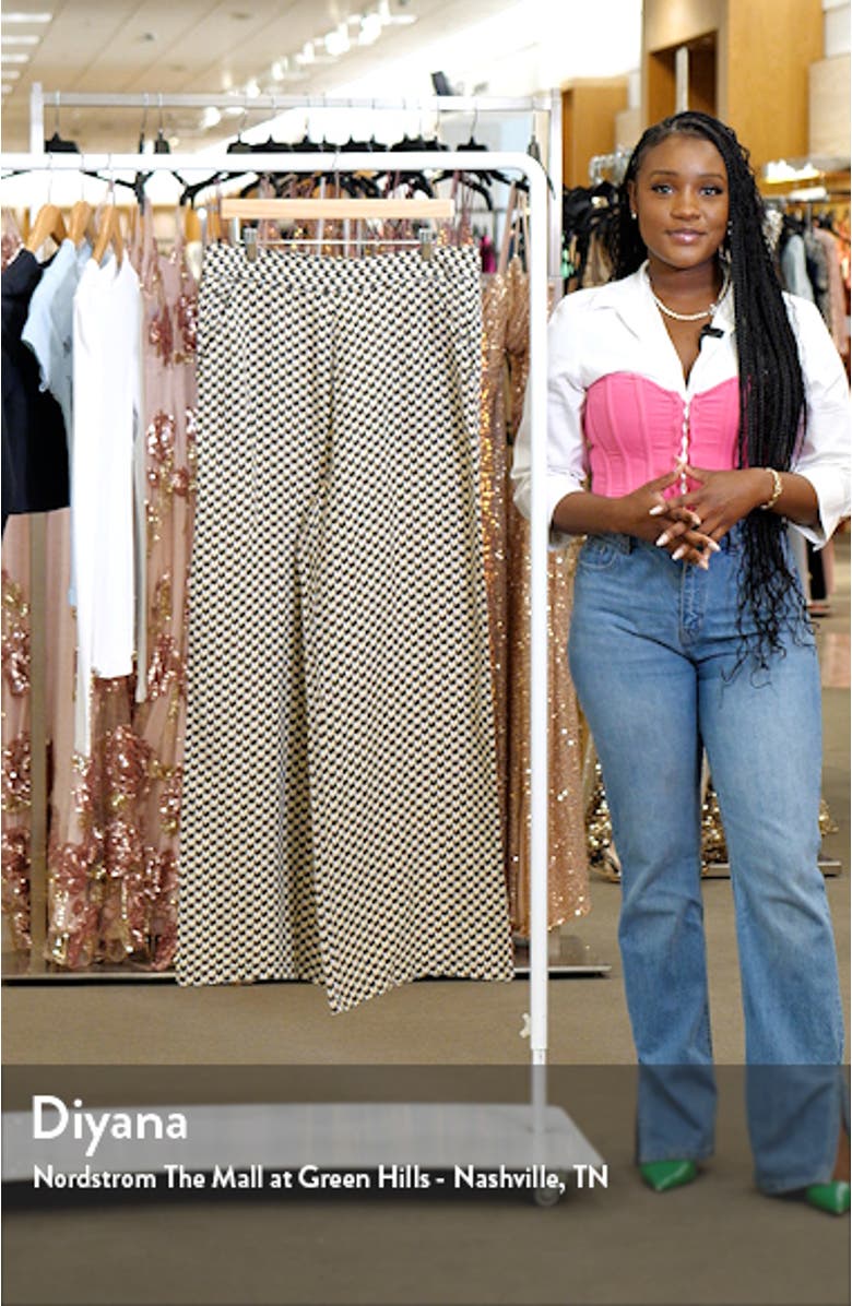 Isla Geo Linen Blend Pants, sales video thumbnail