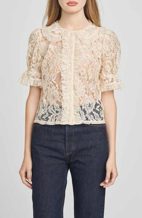 WAYF Clarisse Lace Top