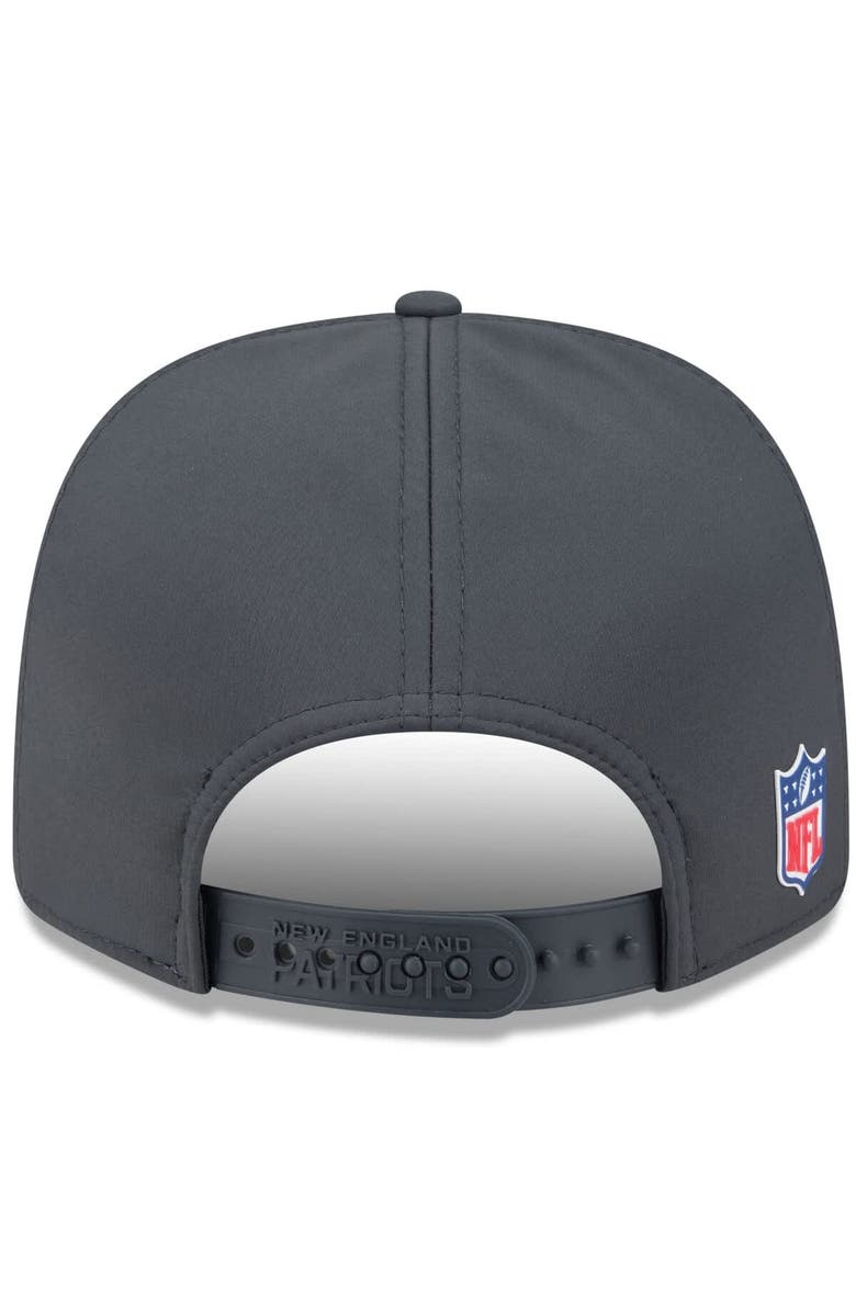 New Era Men's New Era Charcoal New England Patriots 2025 Sideline Cold Weather 9SEVENTY Adjustable Hat, Alternate, color, 