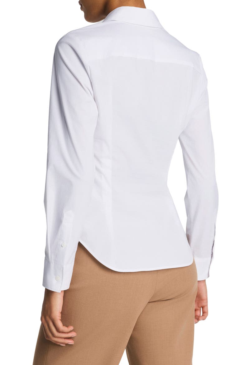 No Gape Shirt, Alternate, color, CLASSIC WHITE