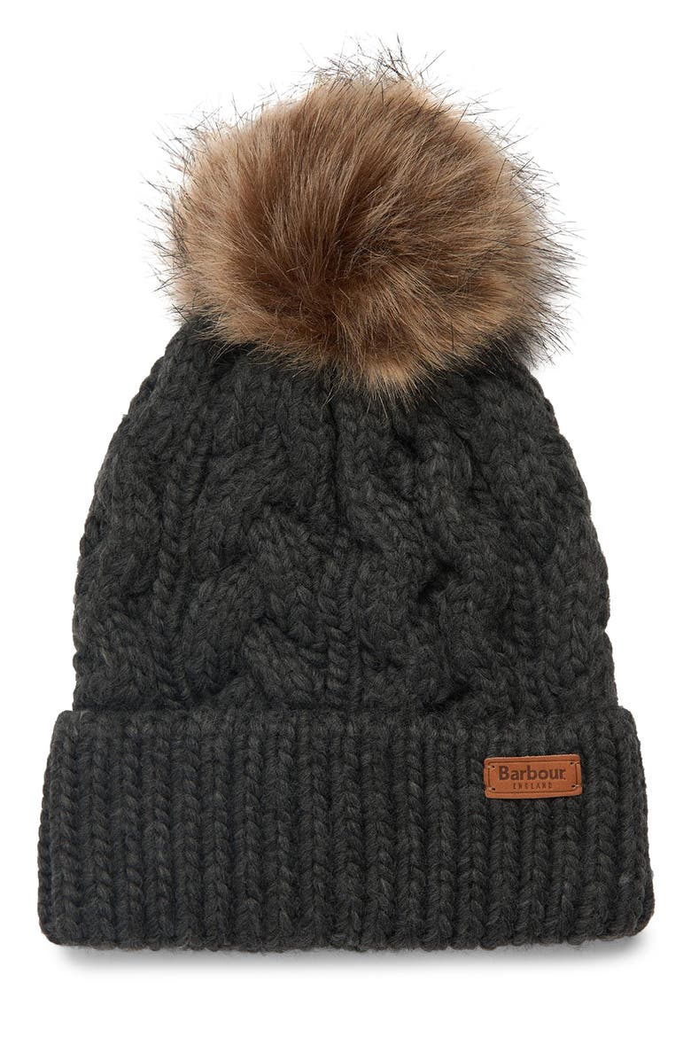 Penshaw Cable Beanie, Main, color, CHARCOAL