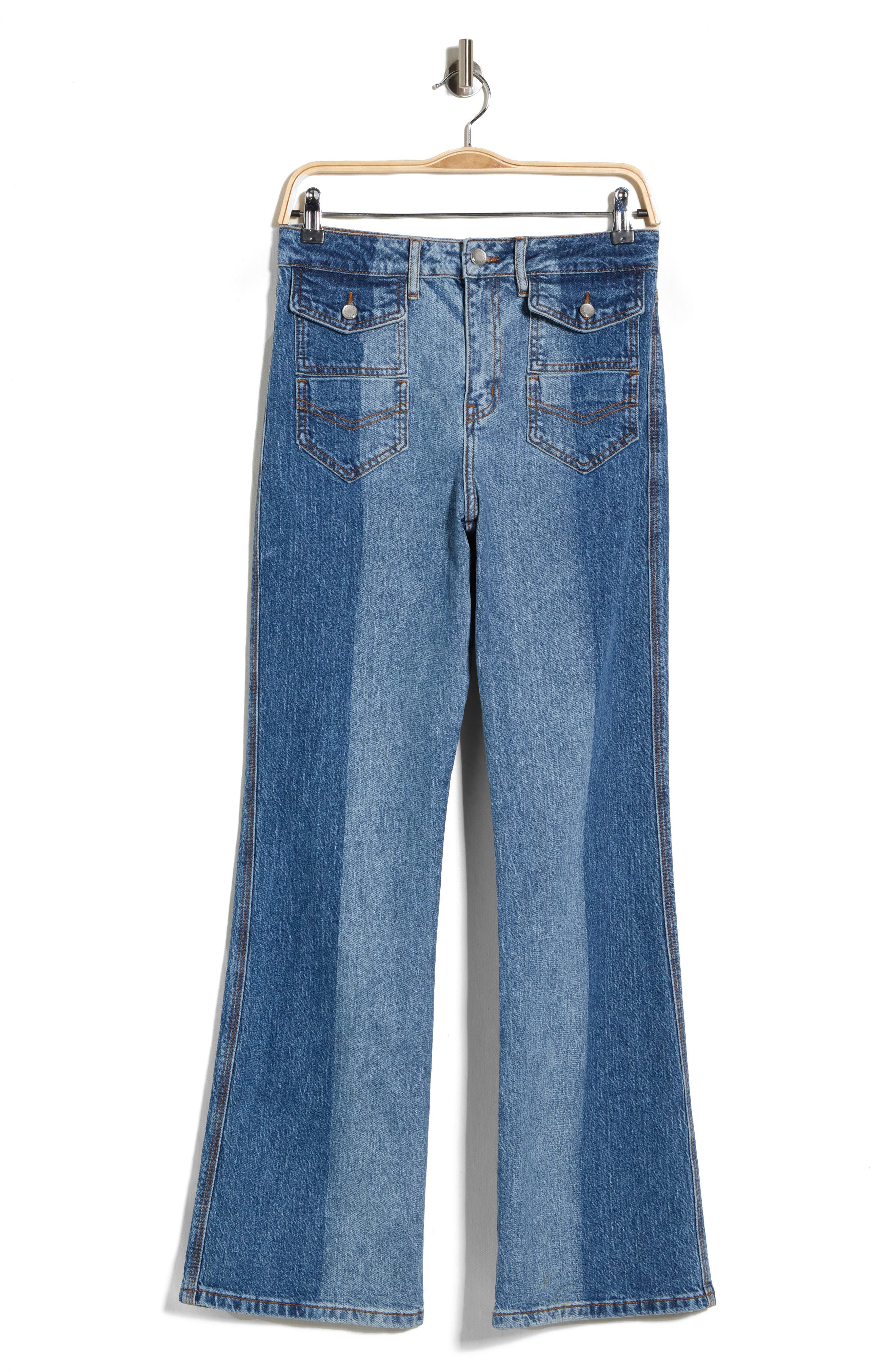 High Rise Flare Leg Jeans