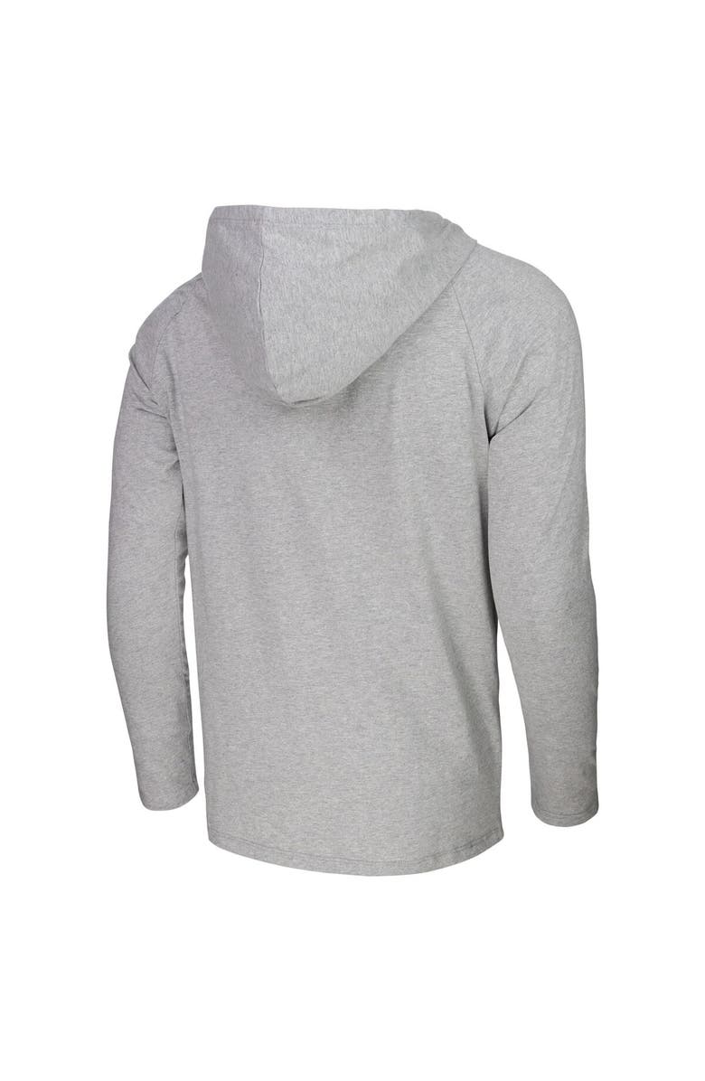 Stadium Essentials Men's Stadium Essentials Heather Gray Los Angeles Lakers Atrium Raglan Long Sleeve Hoodie T-Shirt, Alternate, color, Heather Gray