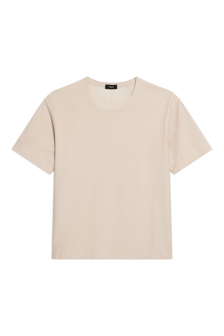 Boxy Terry Cloth T-Shirt, Alternate, color, WARM SILVER CLOUD