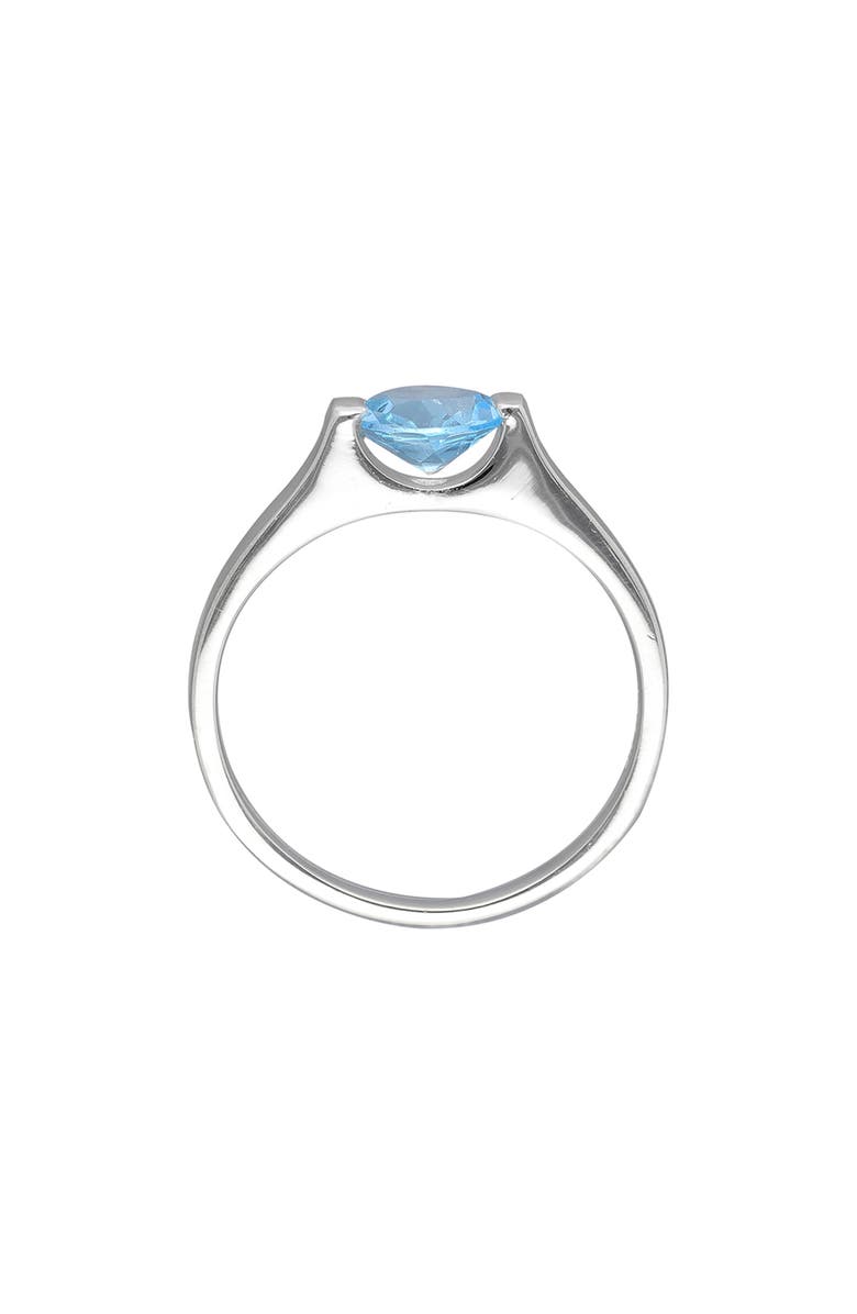 YS GEMS Blue Topaz Floating Ring, Alternate, color, Blue
