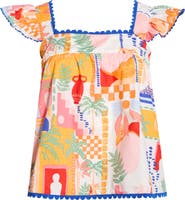 SUGARLIPS Petroliah Ruffle Top