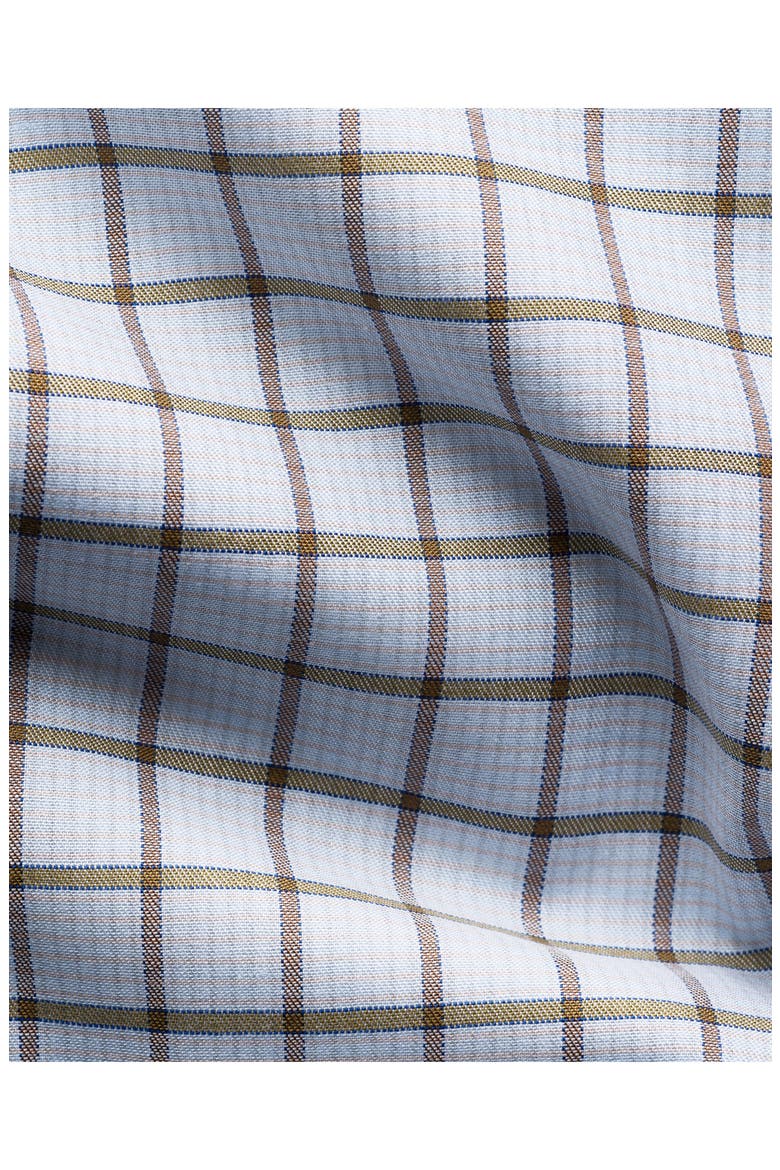 Contemporary Fit Checked Dress Shirt, Alternate, color, LIGHT BLUE