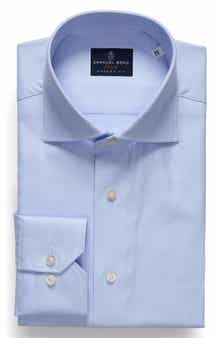 Modern Fit Houndstooth Natural Stretch Yoga Twill Dress Shirt