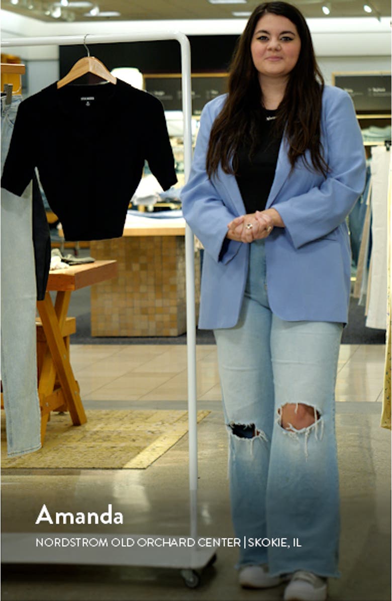 Charlise Rib Crop Polo Sweater, sales video thumbnail