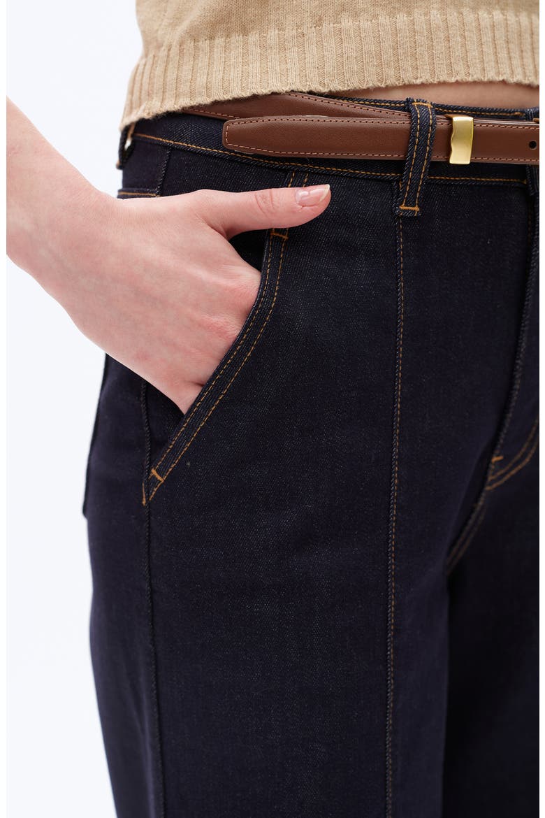High Waist Wide Leg Jeans, Alternate, color, RINSE WASH