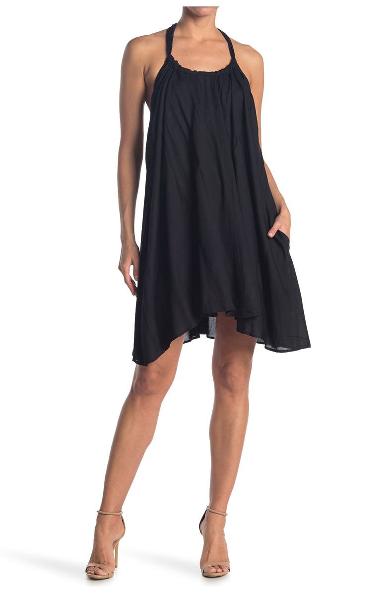 Elan Halter Neck Cover-Up Dress, Main, color,